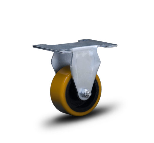 Rodizio Placa Fixo Roda de ferro Com Pu Colson 170kg