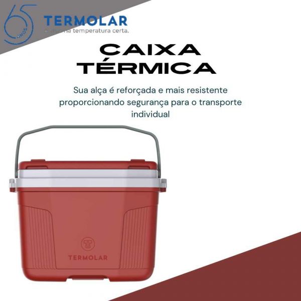 Caixa Térmica Vermelha 32 Litros Termolar 