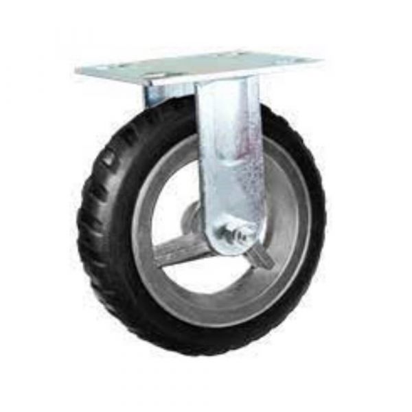 Roda De Alumínio Aro 6” Com Pneu Semi Maciço 2.00x6 Mademil