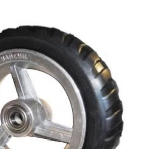 Roda De Alumínio Aro 6” Com Pneu Semi Maciço 2.00x6 Mademil