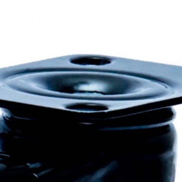 Rodizio Placa 210 Amarelo com Freio Giratório Roda Polipropileno 50Kg Colson