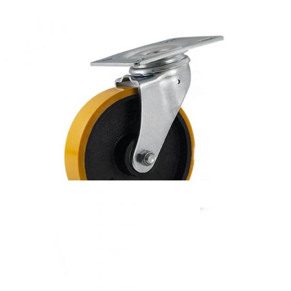 Rodizio De Ferro Com Placa Fixo 300kg Colson 614