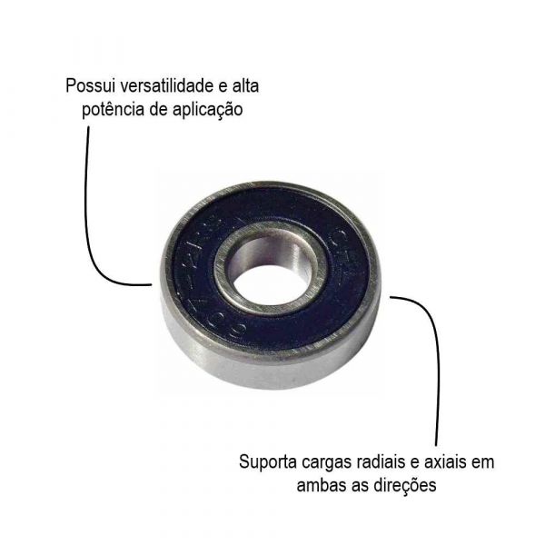 Rolamento 607 2Z/C3 1600900024 Bosch