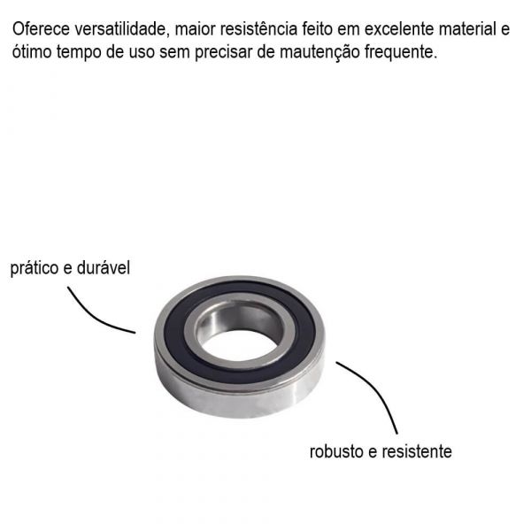 Rolamento 6208 40X80X18mm Vedação Dois Lados Consumo