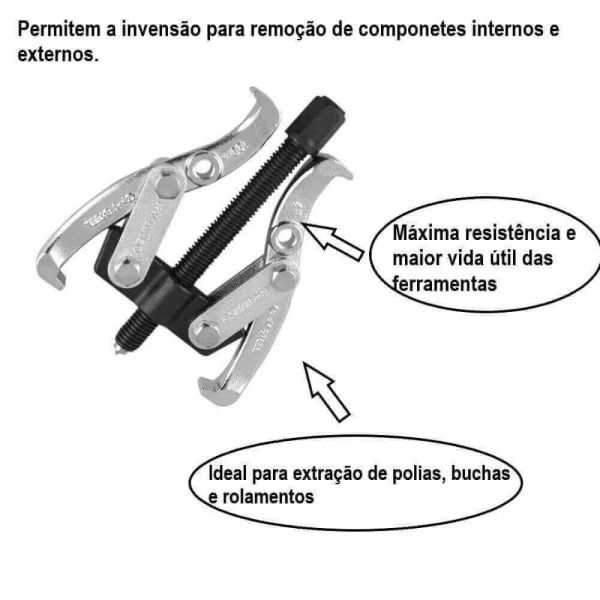 Saca Polia Com Duas Garras 4” Sata