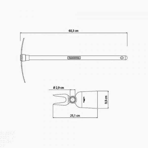 Sacho Duas Pontas com Cabo Tramontina  