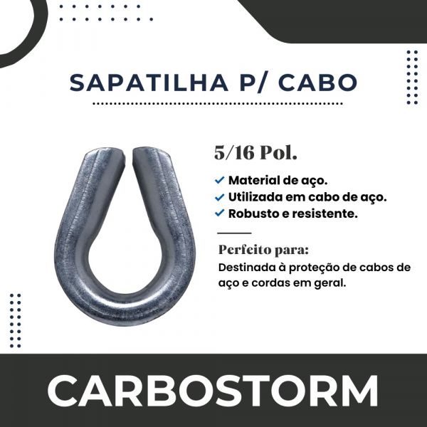 Sapatilha Para Cabo De Aço 5/16