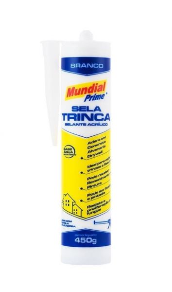 Silicone Sela Trinca Branco 450g Mundial Prime