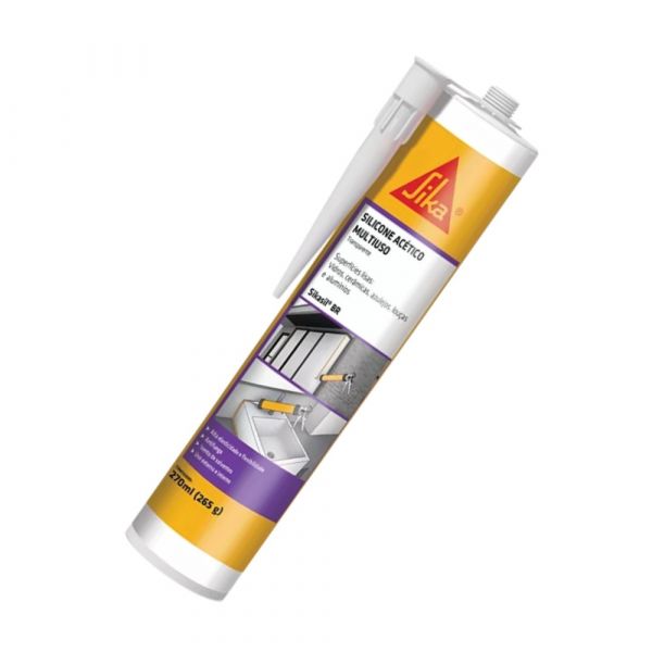 Selante de Silicone Acético Sikasil-103 BR 265g Sika