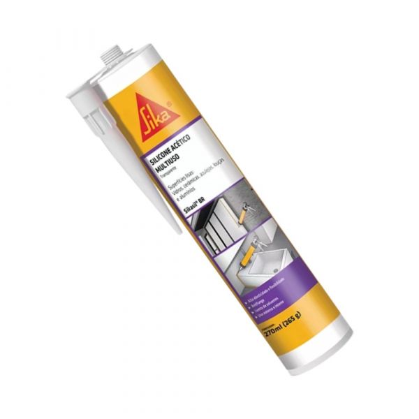 Selante de Silicone Acético Sikasil-103 BR 265g Sika