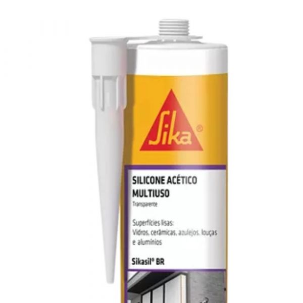 Selante de Silicone Acético Sikasil-103 BR 265g Sika