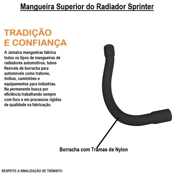 Mangueira Superior do Radiador Sprinter