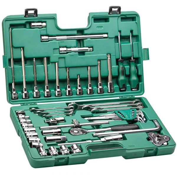 Jogo de Ferramentas 50 Peças Oficina Sata