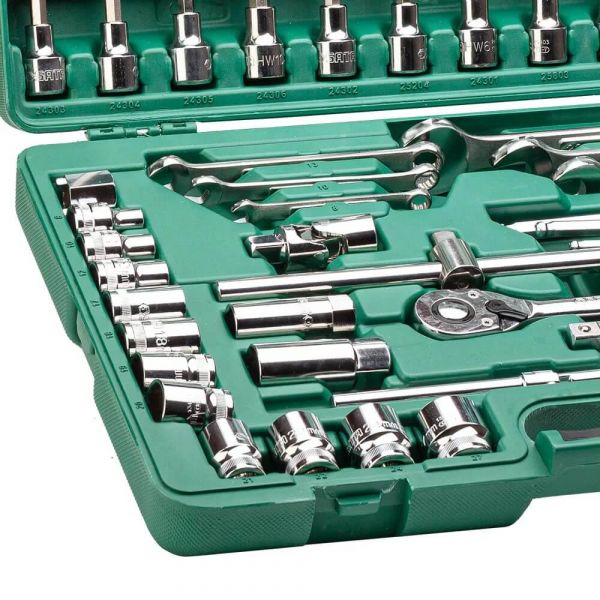 Jogo de Ferramentas 50 Peças Oficina Sata