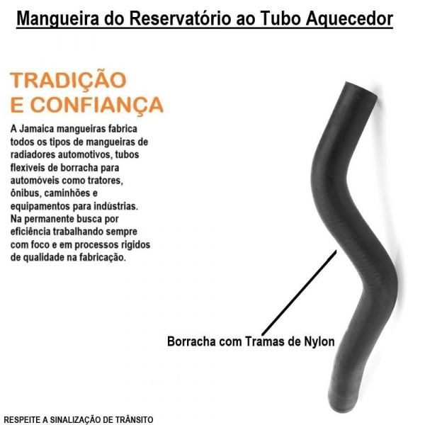 Mangueira Do Reservatório ao Tubo Aquecedor Gol/Saveiro/Voyage
