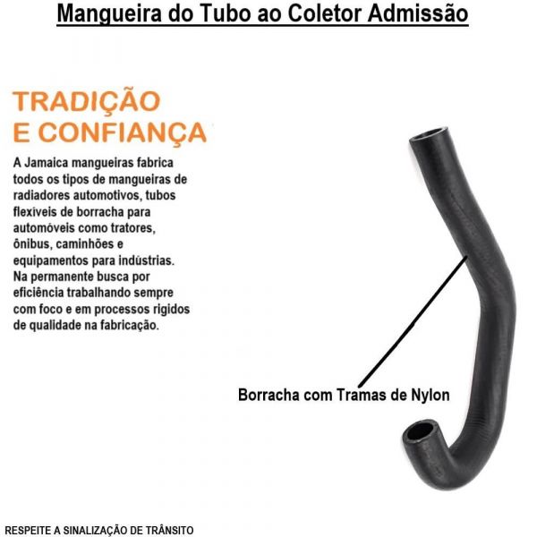 Mangueira do Tubo ao Coletor Admissão Monza/Kadett