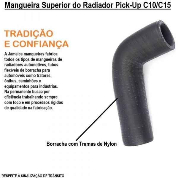 Mangueira Superior do Radiador Pick-Up C10/C15