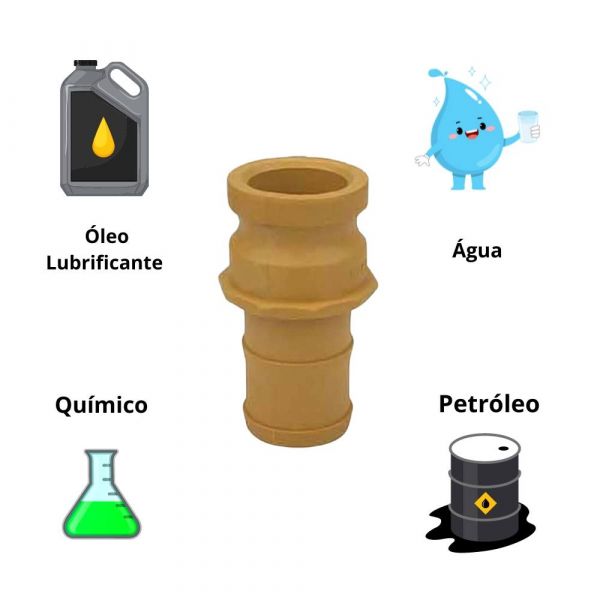 Adaptador Engate Rápido Macho x Espigão 2x2