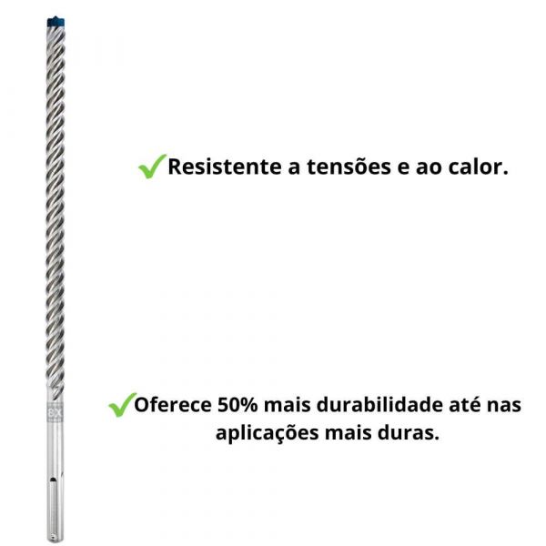 Broca para concreto Bosch EXPERT SDS Max-8X Ø22 x 400 x 520 mm