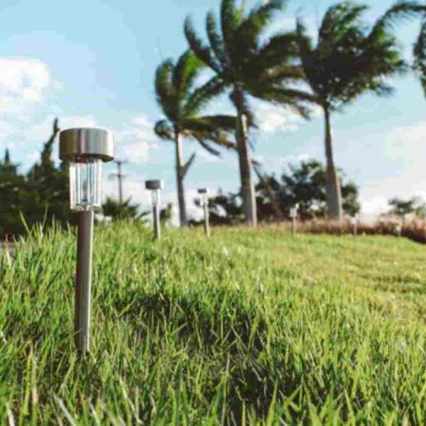 Balizador Solar Led 1,2 Lumens Inox Ecoforce