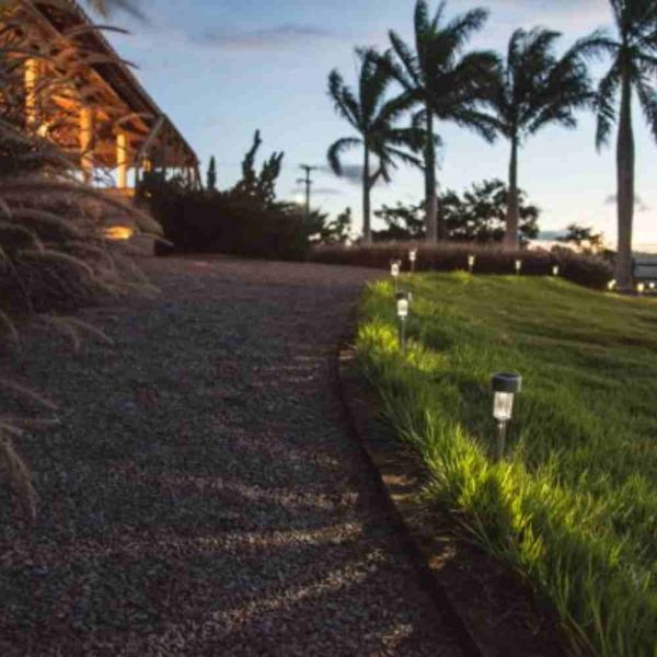 Balizador Solar Led 1,2 Lumens Inox Ecoforce