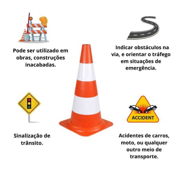 Cone Sinalização 50cm ProSafety
