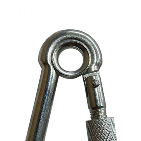 Mosquetão com Trava Roscada e Olhal 6 X 60mm Carbografite