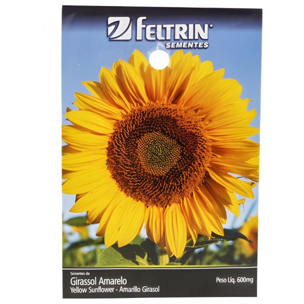 Semente de Girassol Amarelo 600Mg Feltrin
