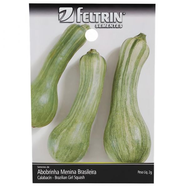 Semente de Hortaliça Abobrinha Menina Brasileira Precoce 2G Feltrin
