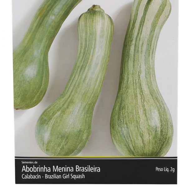 Semente de Hortaliça Abobrinha Menina Brasileira Precoce 2G Feltrin