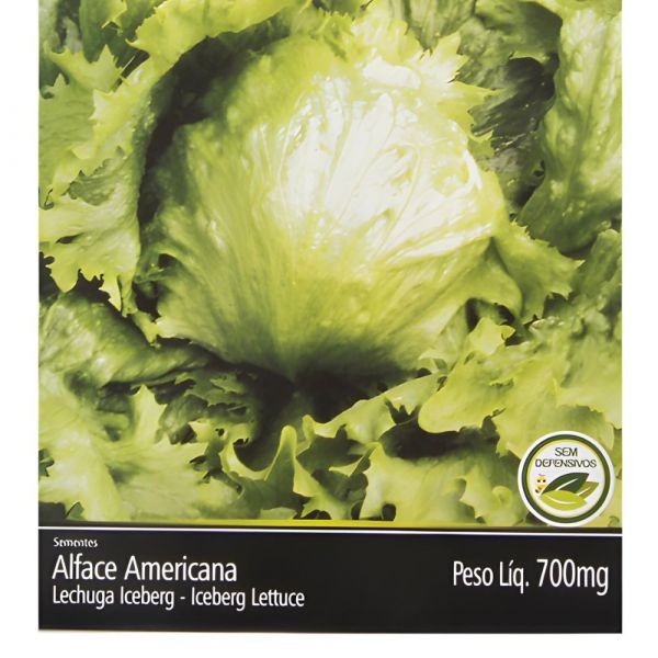 Semente de Hortaliça Alface Americana Grandes Lagos 700Mg Feltrin