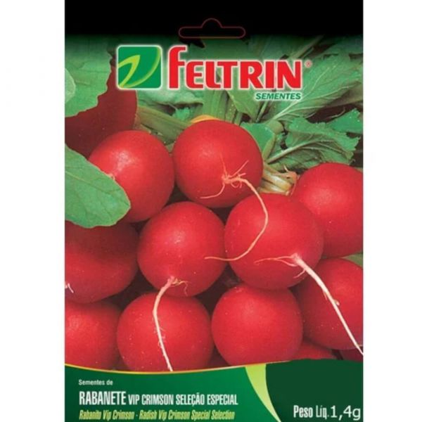 Semente de Hortaliça Rabanete Vip 1,4G Feltrin