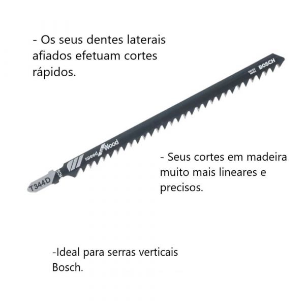 Lâmina Serra Tico Tico Bosch T344D Speed For Wood Bosch