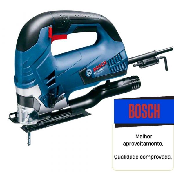 Serra Tico-Tico Bosch GST 90 BE 650W 220V 1 lâmina e Maleta