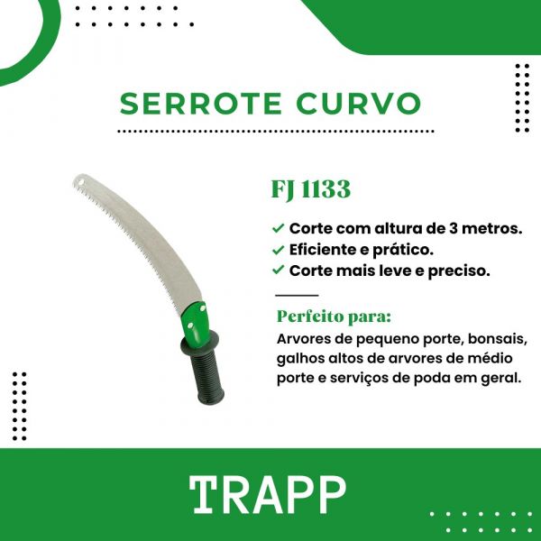 Serrote Curvo para Poda com Cabo FJ 1133 Trapp