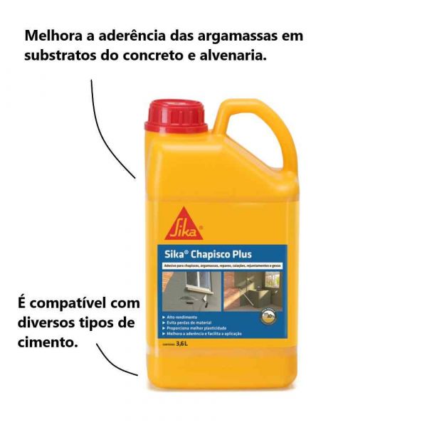 Sika Chapisco Plus Balde 3,6 Litros