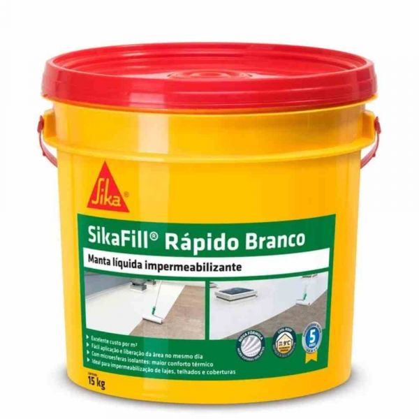 Sikafill Rápido Branco 15kg Sika