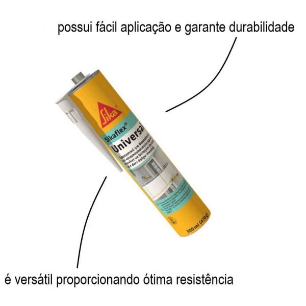 Sikaflex Universal Cinza 300ml Sika