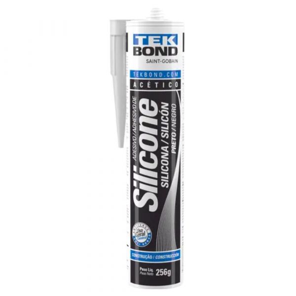 Silicone Acético 256g Preto TekBond