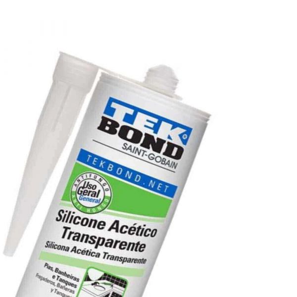 Silicone Acético Incolor Construção 256g Tekbond