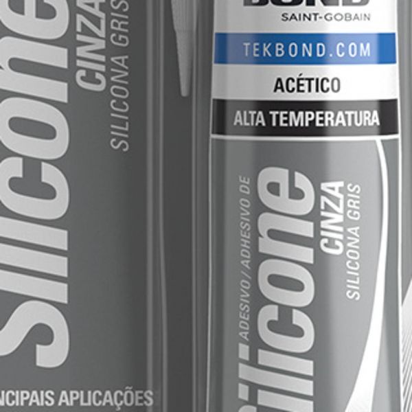 Silicone Alta Temperatura Cinza Tek Bond 50g