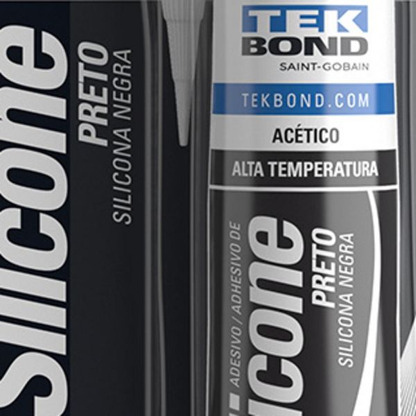 Silicone Alta Temperatura 50g Preto Tek Bond