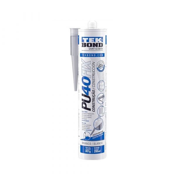 Silicone PU FIX Branco 389g TekBond