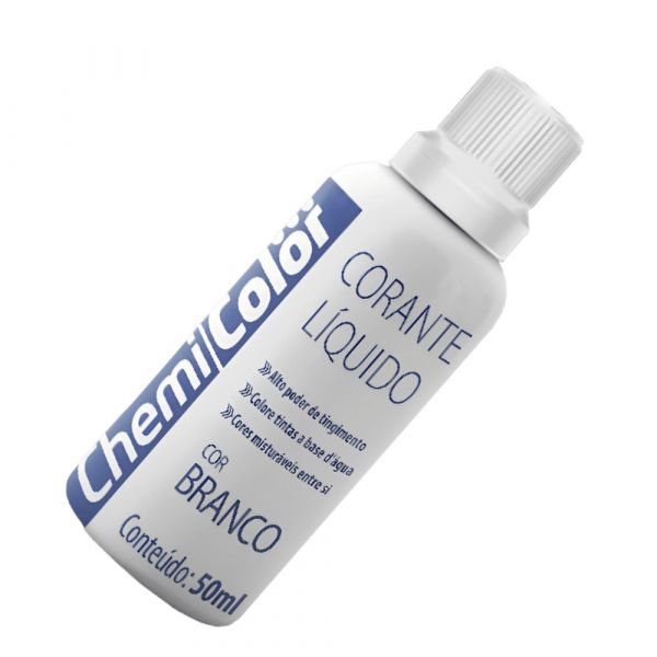 Corante Líquido Branco 50ml Chemicolor