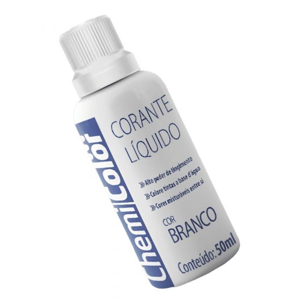 Corante Líquido Branco 50ml Chemicolor