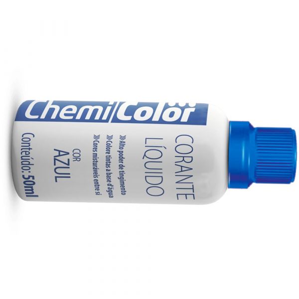 Corante Líquido Azul 50ml Chemicolor