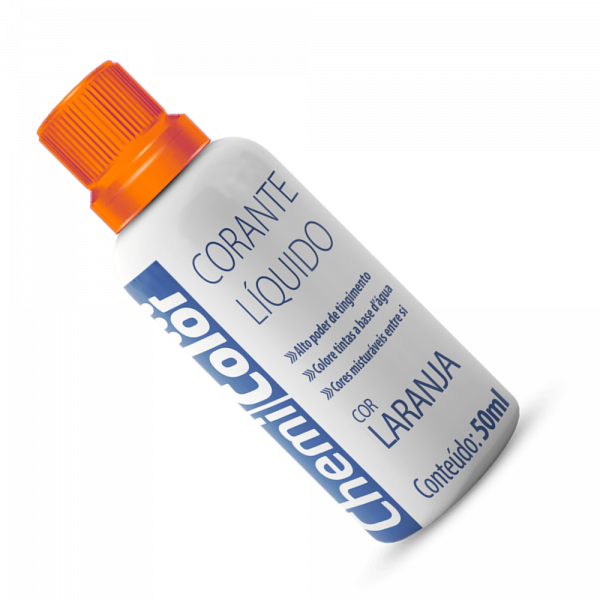 Corante Líquido Laranja 50ml Chemicolor    