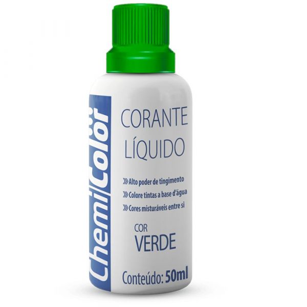 Corante Líquido Verde 50ml Chemicolor