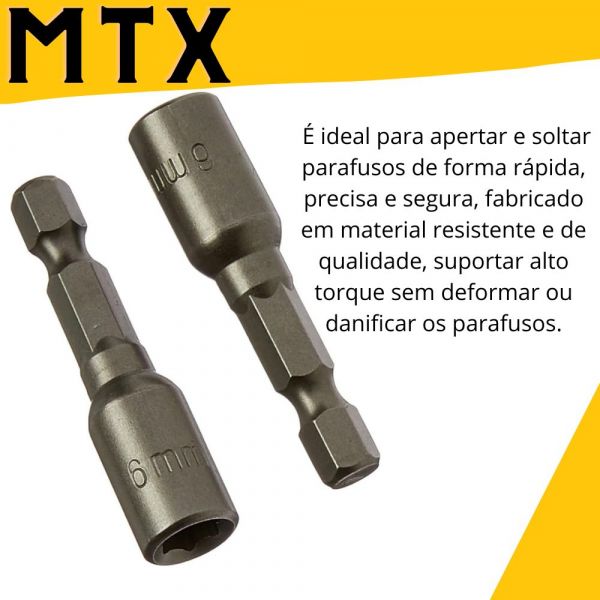 Soquete Canhão Magnético 6mmX45mm Mtx