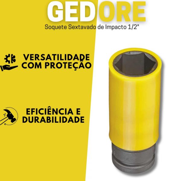 Soquete Sextavado de Impacto 1/2
